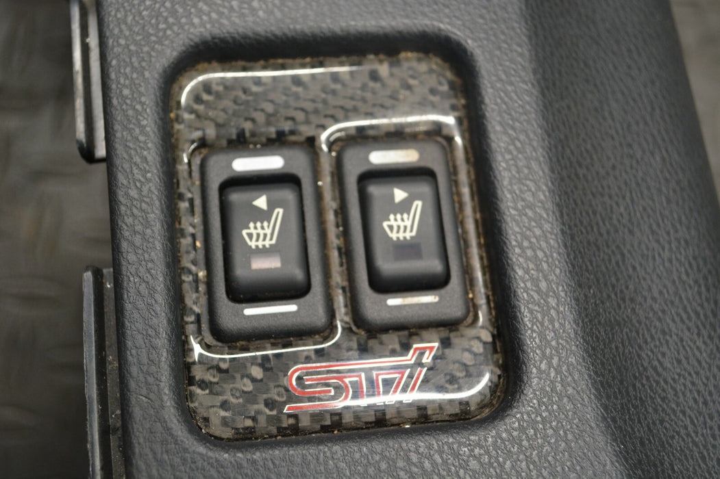 2018 SUBARU BRZ tS CENTER CONSOLE CARBON FIBER STI PLAQUE HEATED SEAT SWITCH OEM