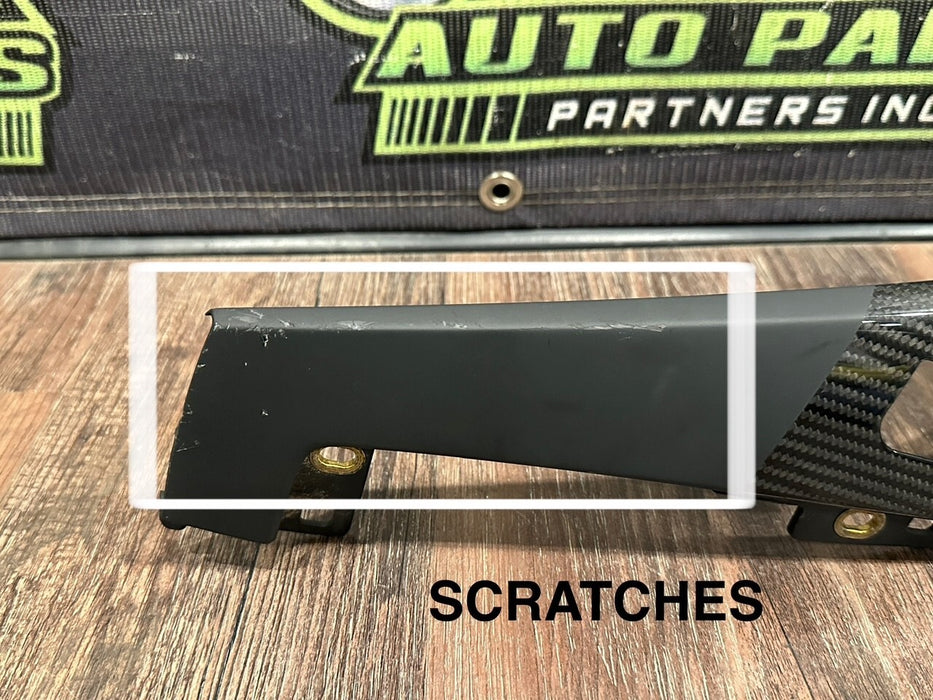 2021 AUDI R8 GAUGE CLUSTER LEFT RIGHT CARBON FIBER TRIM PAIR OEM *READ/SCUFFS*