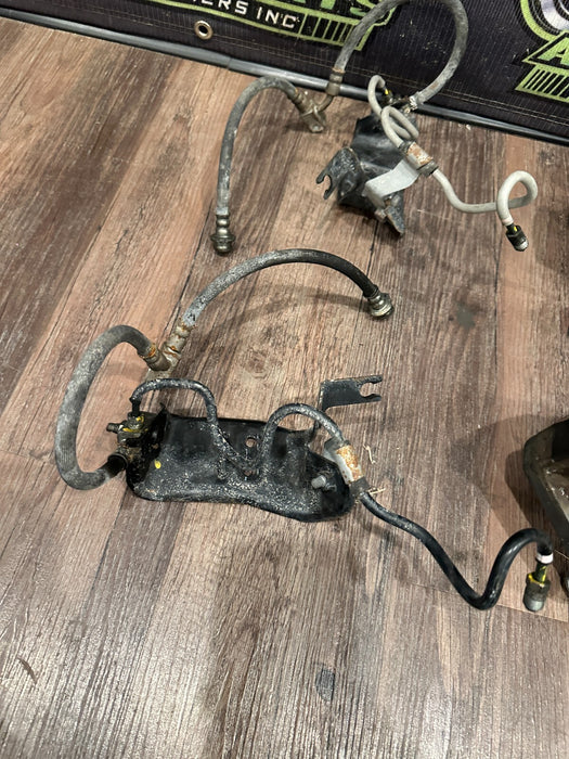 2010 NISSAN 370Z SPORT FRONT REAR LEFT RIGHT BRAKE CALIPERS W/ BRAKE LINES OEM