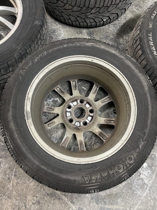 2014 TOYOTA PRIUS V WHEELS RIMS SET OEM ~CURBRASH~P205/60R16