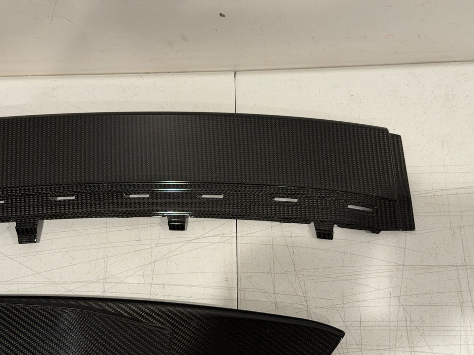 2020 2021 2022 2023 AUDI R8 CARBON FIBER FRONT BUMPER SPLITTER LIP OEM GENUINE