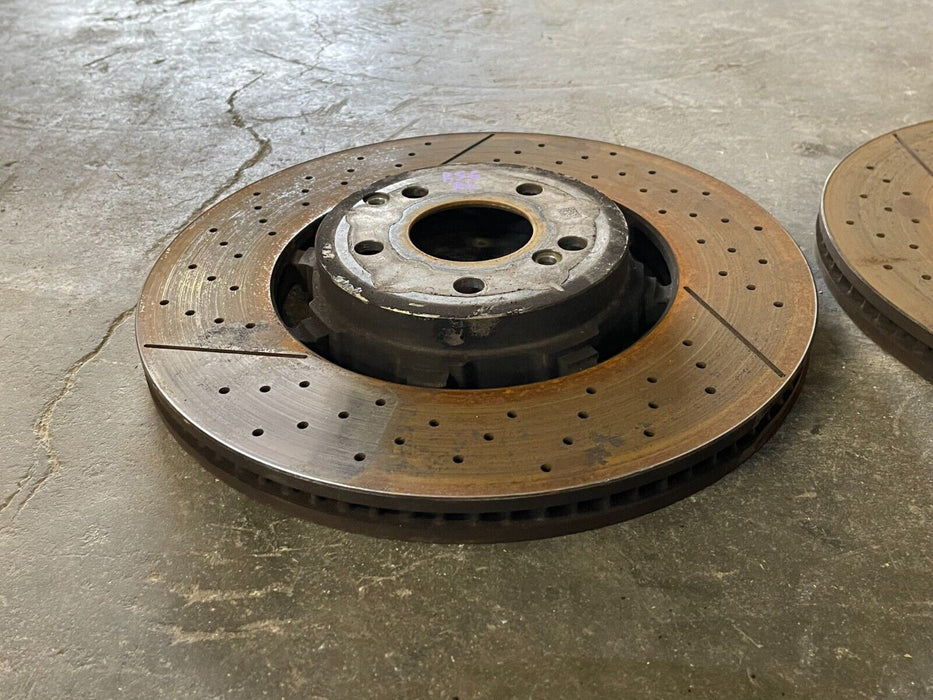 2019 MERCEDES-BENZ E63S AMG FRONT REAR DRILLED & SLOTTED BRAKE ROTOR DISCS OEM