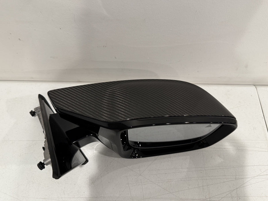 2024 BMW M3 M4 G80 G82 LEFT CARBON FIBER MIRROR W BLIND SPOT OEM *SEE PIC 11*