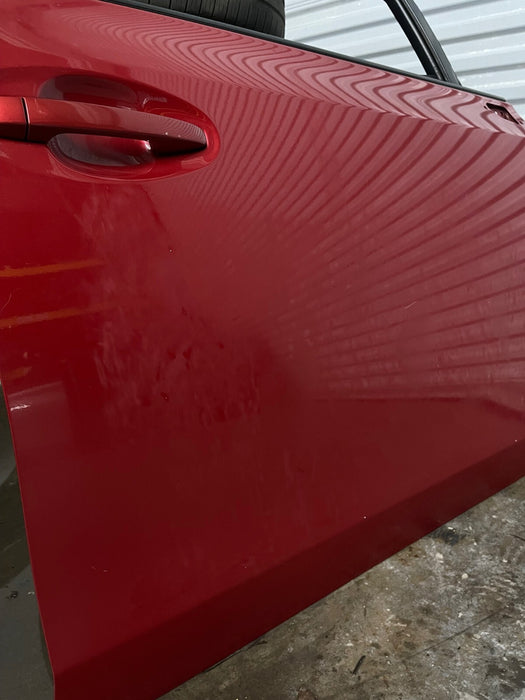 2014 TOYOTA PRIUS V FRONT RIGHT RH RED DOOR W PANEL OEM *SUN DAMAGE* (READ!)