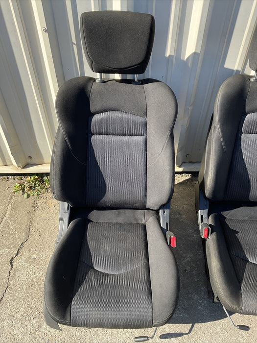 2014 NISSAN 370Z BASE CLOTH SEATS DRIVER PASSENGER PAIR OEM 2009-2020