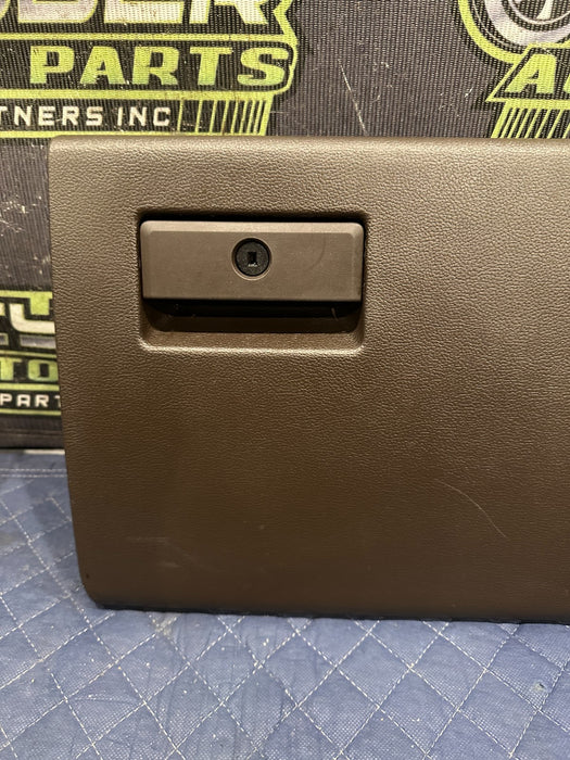 2017-2019 FORD F250 F350 BROWN GLOVE BOX COMPARTMENT OEM *COSMETIC WEAR 3,4*