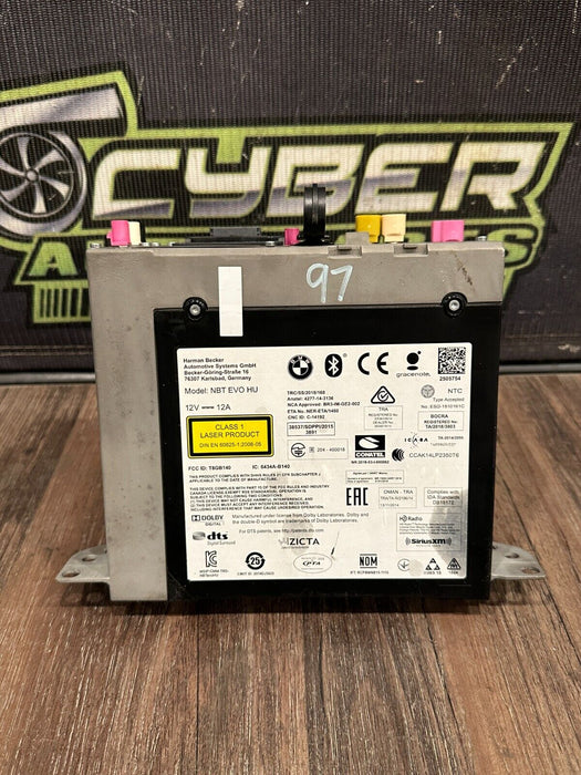 2020 BMW M4 F82 HARMAN BECKER RADIO HEAD UNIT OEM