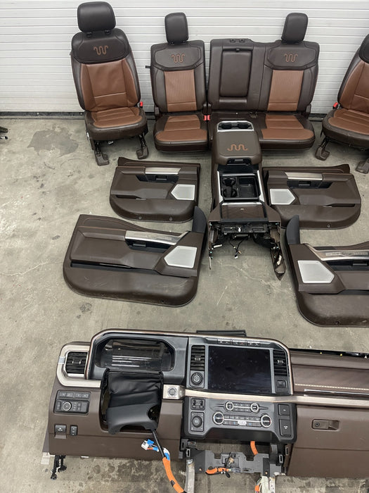 2023 2024 2025 FORD F250 F350 F450 KING RANCH INTERIOR SEATS CONSOLE DASHBOARD