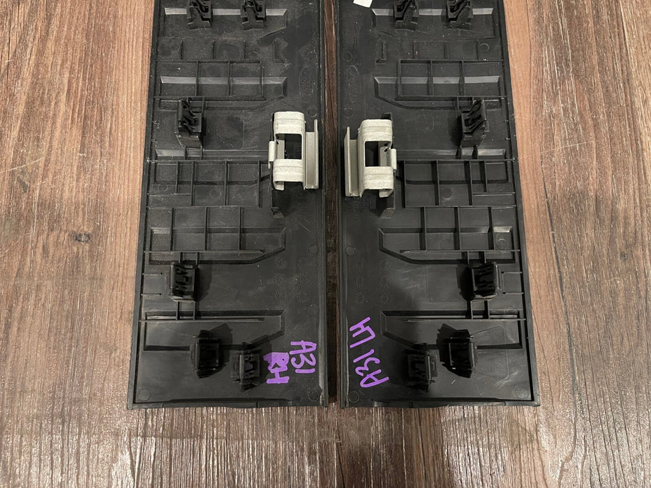 2017-2019 FORD F250 F350 PLATINUM REAR LEFT RIGHT KICK PLATES OEM *SLIGHT SCUFFS