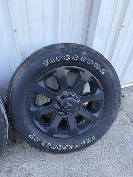 2024 RAM 2500 3500 LARAMIE FACTORY 20" WHEELS RIMS TIRES TAKE OFFS 34K 8X165