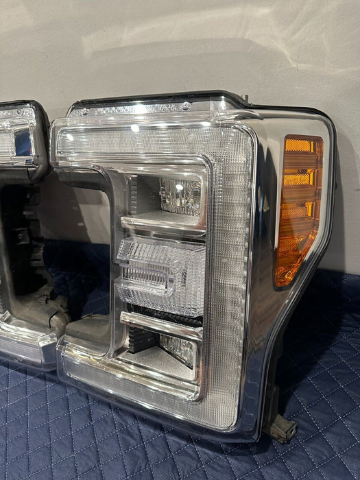 2017 2018 2019 FORD F250 F350 F450 LED HEADLIGHT PAIR LEFT RIGHT COMPLETE OEM
