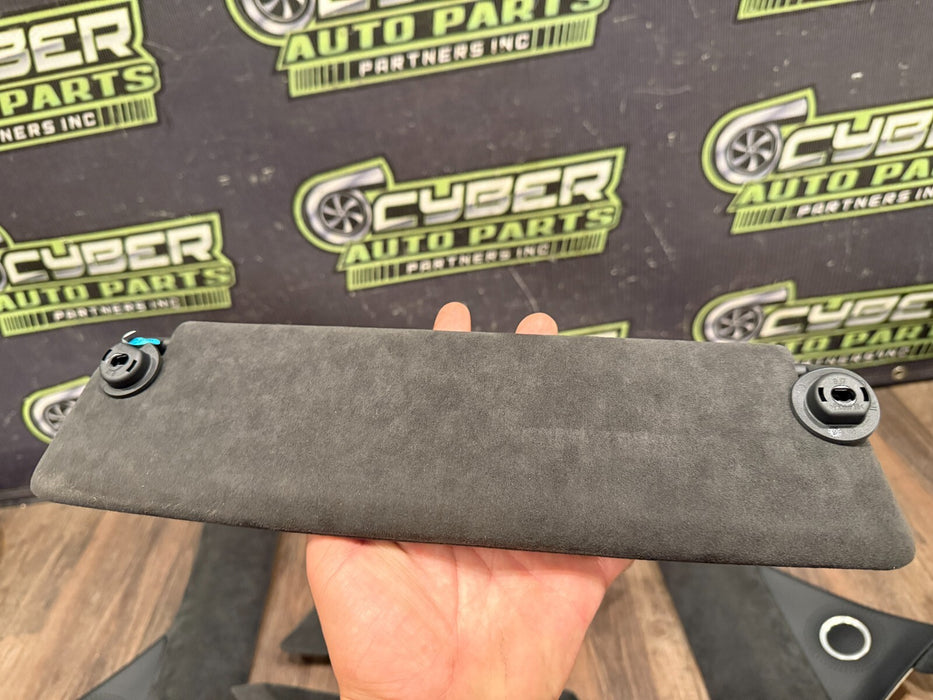 2014 AUDI R8 PLUS ALCANTARA INTERIOR A PILLAR TRIMS SUN VISORS OEM GENUINE