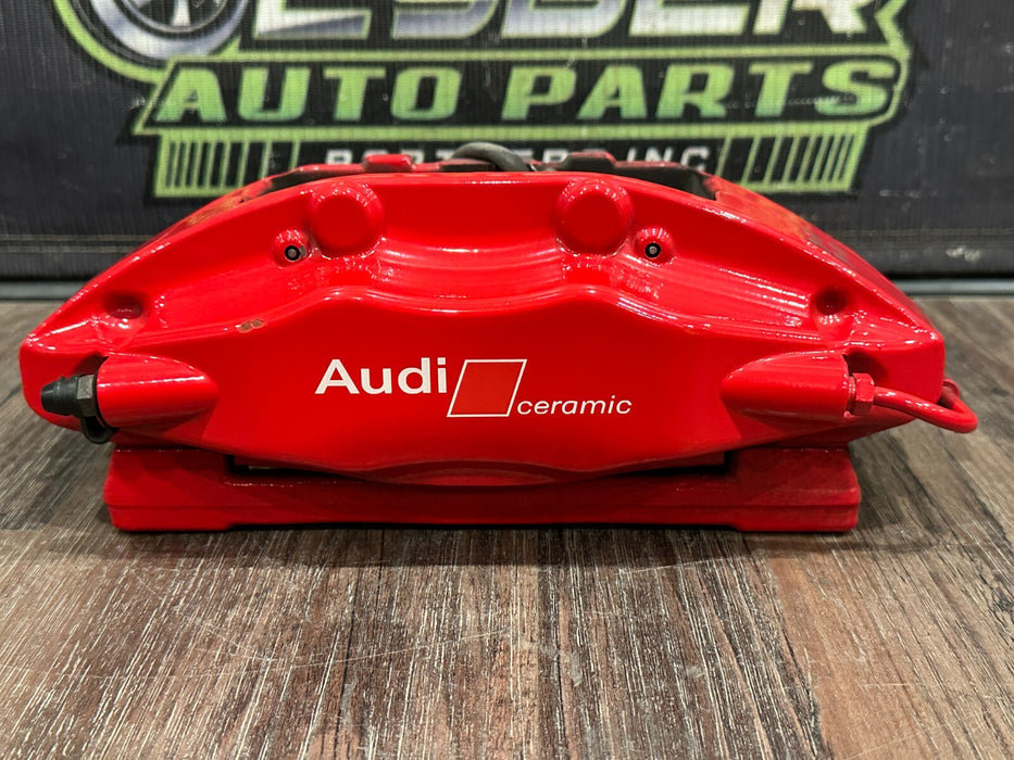 2021 AUDI R8 REAR RIGHT RED CARBON CERAMIC BRAKE CALIPER OEM *PAINT CHIP/READ!*
