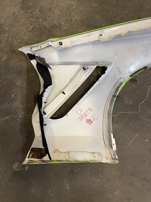 2014-2019 CORVETTE C7 FRONT DRIVER LEFT FENDER PANEL OEM *DAMAGED*