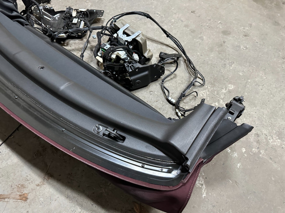 2009-2020 NISSAN 370Z CONVERTIBLE ROADSTER RED SOFT TOP ASSEMBLY OEM 47K MILES