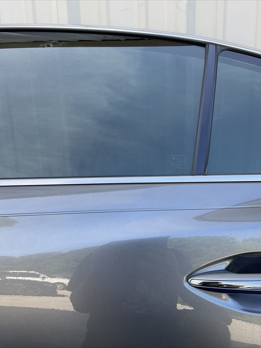 2014-2017 INFINITI Q50 RED SPORT REAR DRIVER LEFT DOOR GREY METALLIC (KAD) OEM