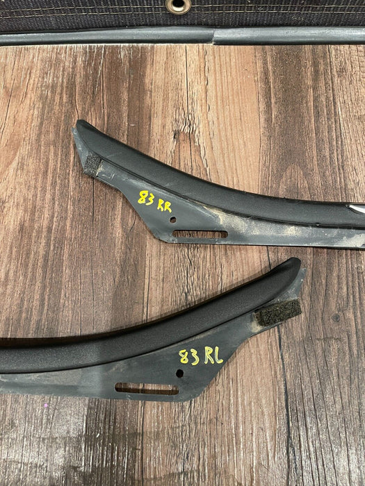 2017-2019 FORD F250 F350 REAR LEFT RIGHT CHROME DOOR STRIP SET OEM (READ DESCR)