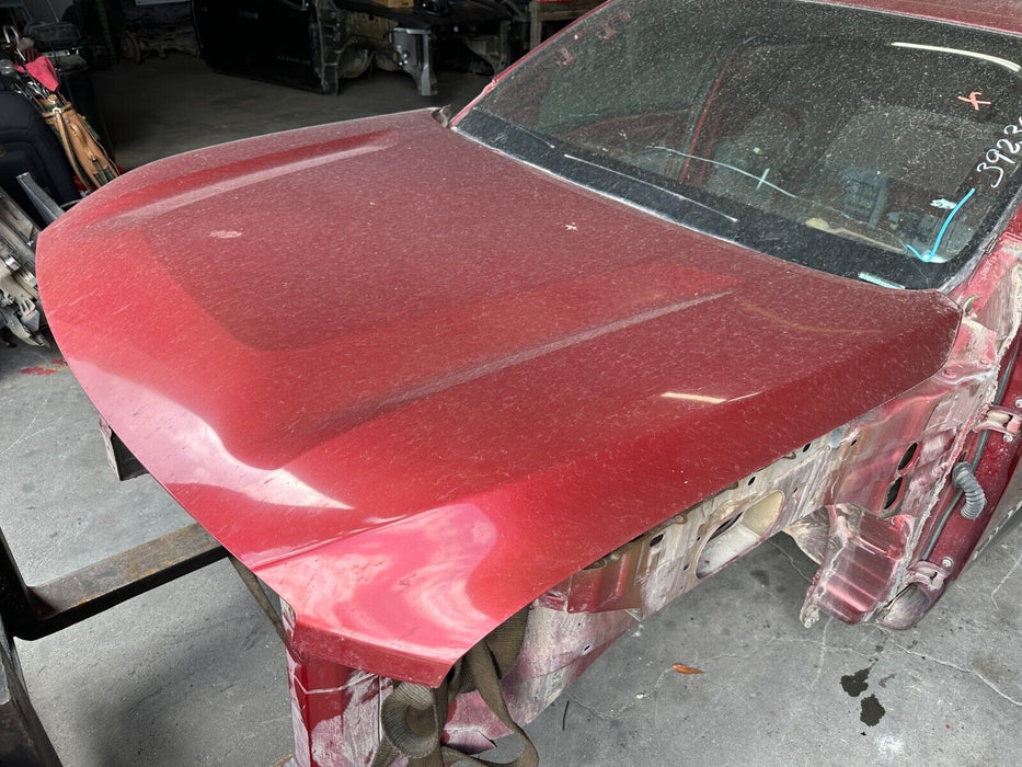 2016-2019 NISSAN TITAN XD HOOD PANEL RED OEM GENUINE W/ HINGES