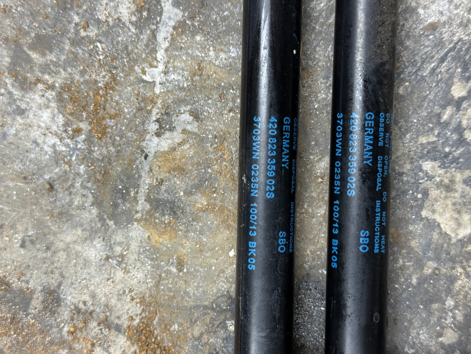 2014 AUDI R8 FRONT LEFT RIGHT HOOD LIFT SUPPORT STRUTS 420 823 359 OEM