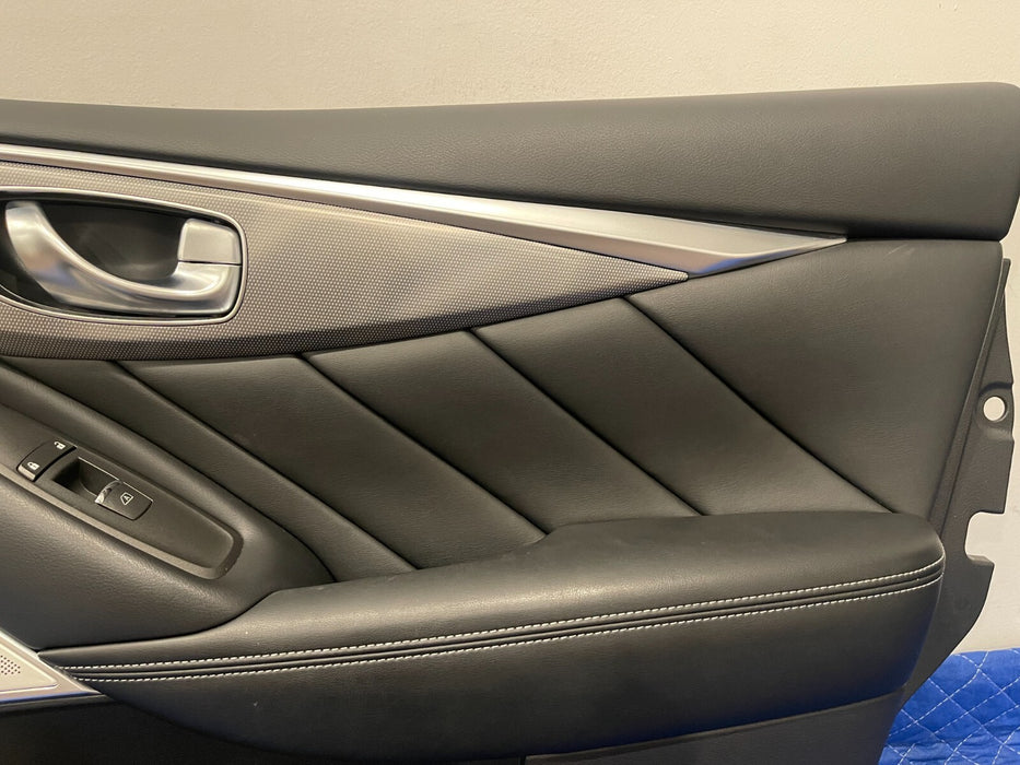 2017 INFINITI Q50 RED SPORT FRONT PASSENGER RIGHT DOOR PANEL ASSEMBLY OEM