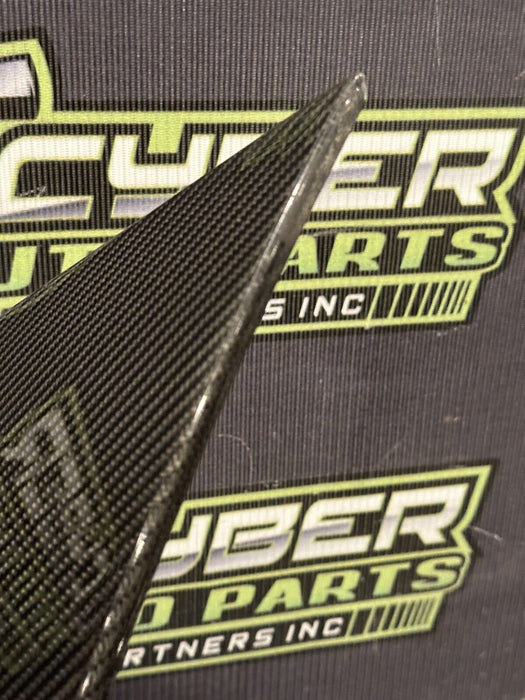 2012 AUDI R8 LEFT DRIVER LH CARBON FIBER SIDE BLADE OEM MINOR SCRATCHES/SCUFFS