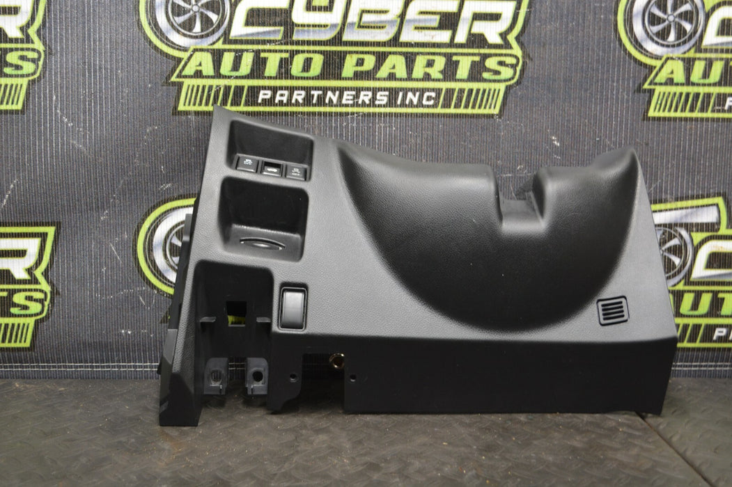 2011 INFINITI G37 DRIVER SIDE LOWER DASH PANEL FINISHER VDC OFF SWITCH OEM 71K M