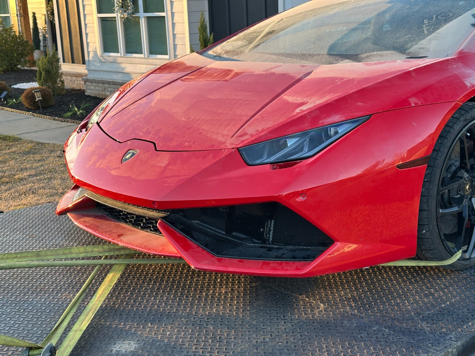 2015 2016 2017 2018 2019 LAMBORGHINI HURACAN LP 610 FRONT BUMPER COVER OEM RED