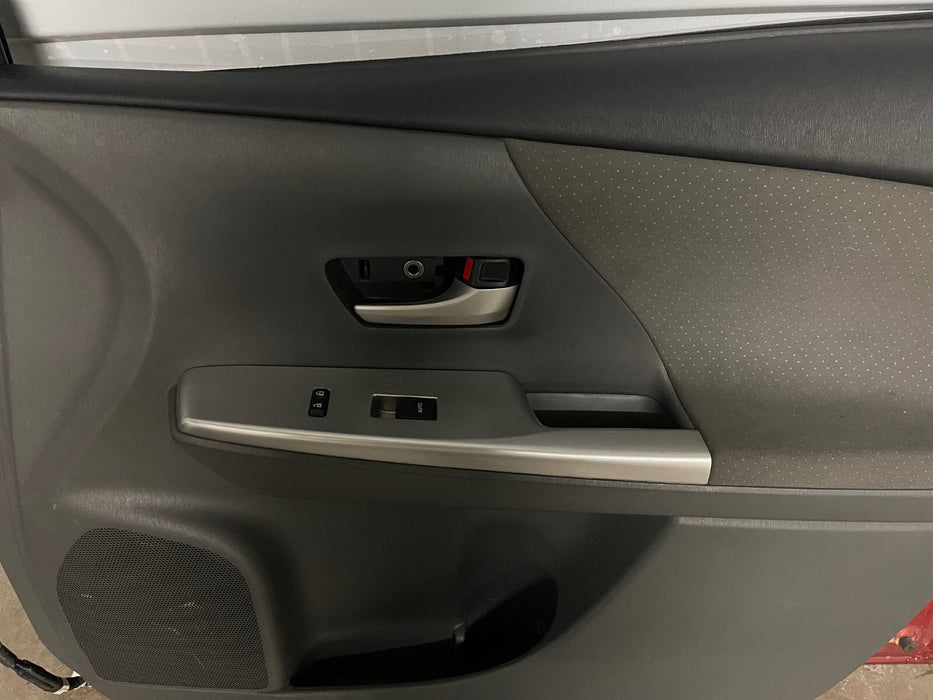 2014 TOYOTA PRIUS V FRONT RIGHT RH RED DOOR W PANEL OEM *SUN DAMAGE* (READ!)