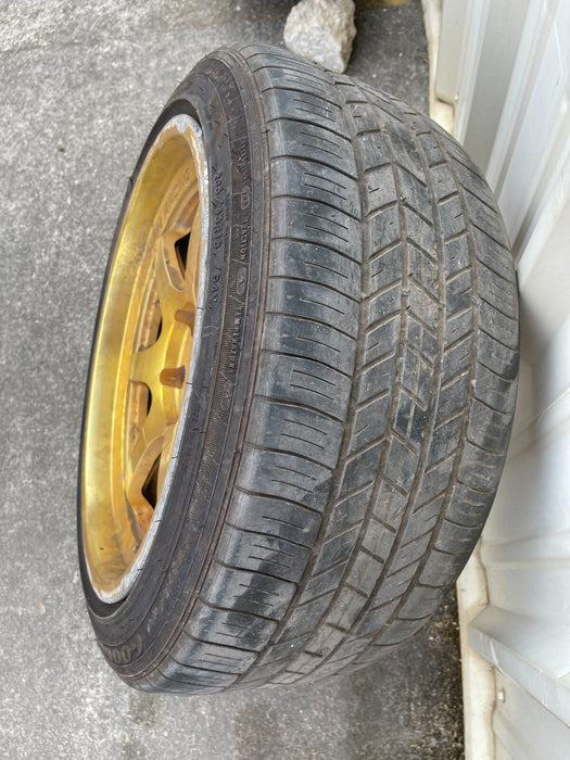2018 NISSAN 370Z NISMO AODHAN RACING GOLD WHEEL 235/45R18 *DAMAGED*