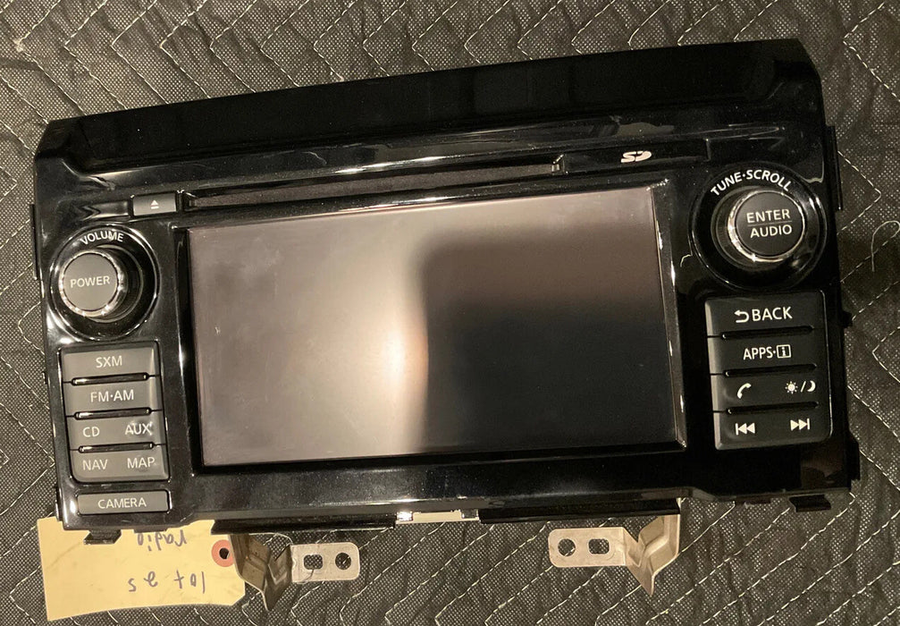 2016 NISSAN TITAN XD RADIO RECEIVER HEAD UNIT NAVIGATION DISPLAY OEM