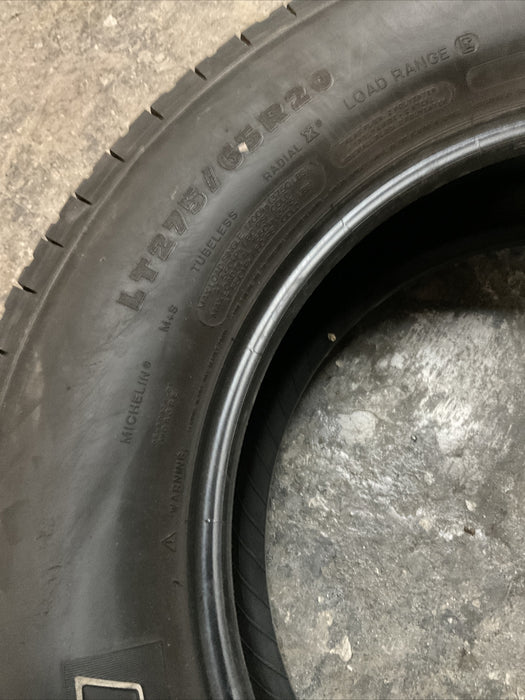 MICHELIN LTX A/T2 LT275/65R20 126/123R TIRE FORD F250~LOW TREAD~