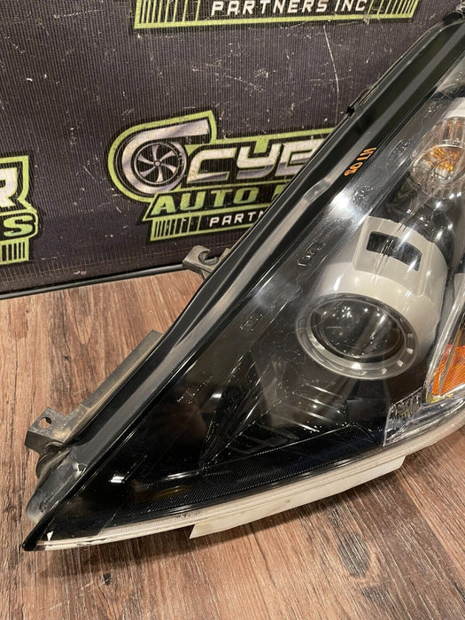 2018 NISSAN 370Z NISMO FRONT LEFT BLACK HOUSING HEADLIGHT OEM SLIGHT SUN DAMAGE