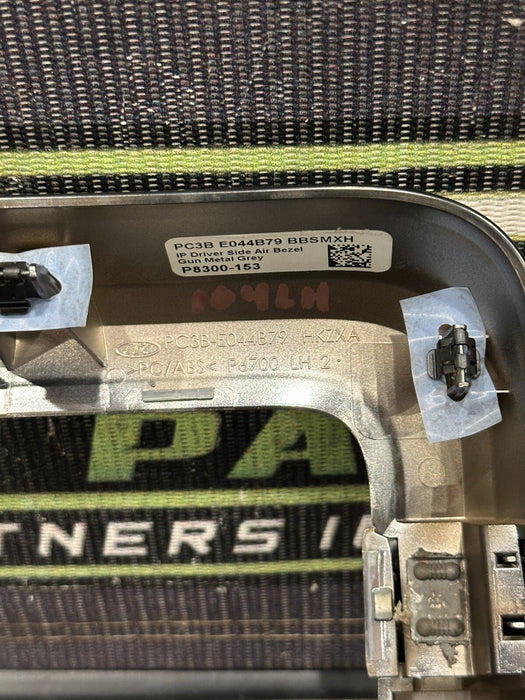 2023-24 FORD F350 LARIAT LEFT DASH AIR VENT TRIM OEM (GUN METAL GRAY) *FLAWS*