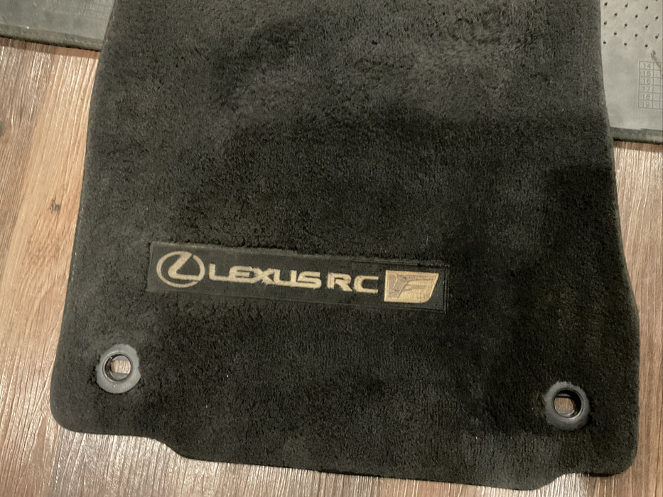 2015 LEXUS RC-F RCF SET (4) BLACK CARPET FLOOR MAT PT208-24150