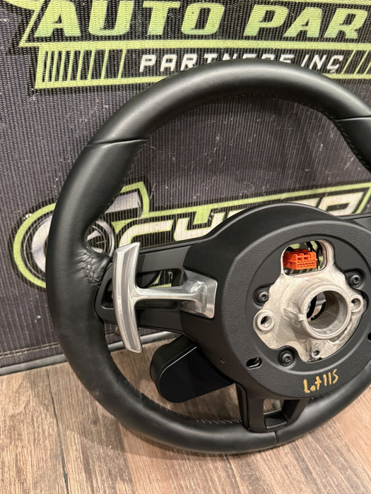 2014 PORSCHE 911 TURBO S 991.1 TO 991.2 CONVERSION BLACK STEERING WHEEL OEM