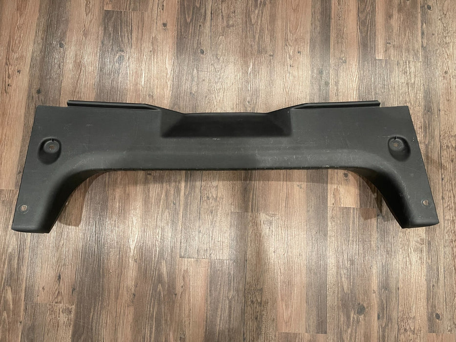 2017 INFINITI Q50 RED SPORT REAR TRUNK PLATE TRIM PANEL OEM *SCRATCHES*