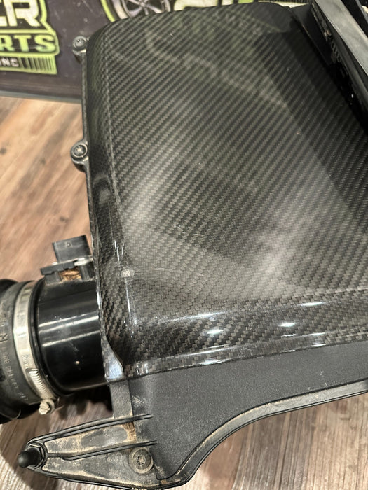2017 AUDI R8 V10 OEM GENUINE AIR INTAKE BOXES LH RH WITH CARBON FIBER LIDS OEM