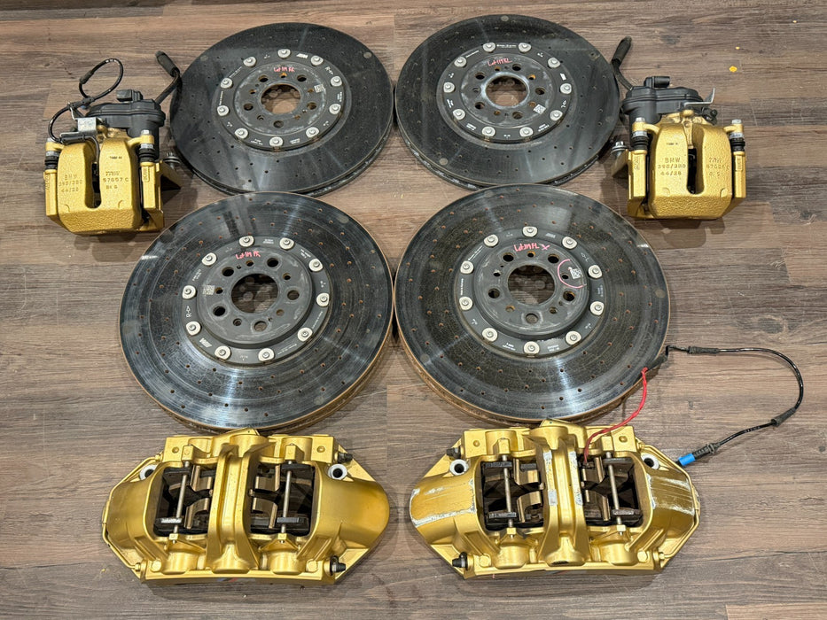 2024 BMW M3 M4 G80 G82 M CARBON CERAMIC BRAKES ROTORS CALIPERS FRONT REAR OEM 8K