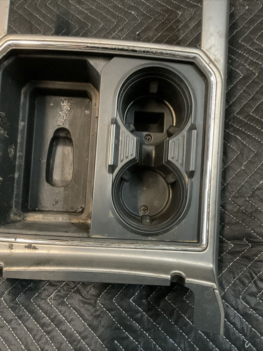 2017-2019 FORD F250 F350 PLAT￼INUM CENTER CONSOLE TRIM OEM~COSMETIC DAMAGE~