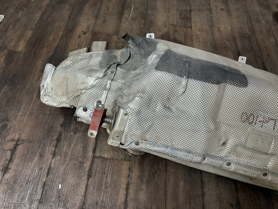 2018 AUDI R8 EXHAUST MUFFLER W SHIELDS ASSEMBLY OEM