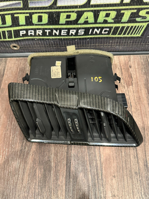 2021 AUDI R8 DASH DASHBOARD CARBON FIBER AIR VENT OEM *MINOR FLAWS #3/READ*