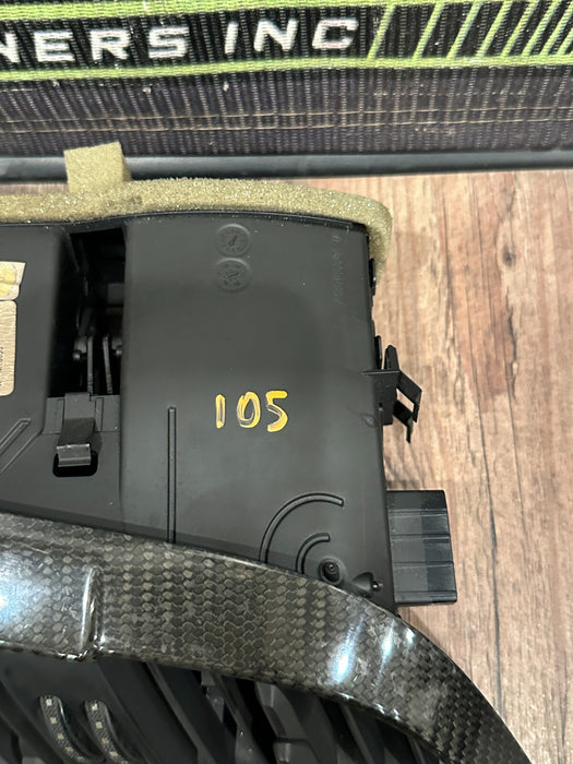 2021 AUDI R8 DASH DASHBOARD CARBON FIBER AIR VENT OEM *MINOR FLAWS #3/READ*