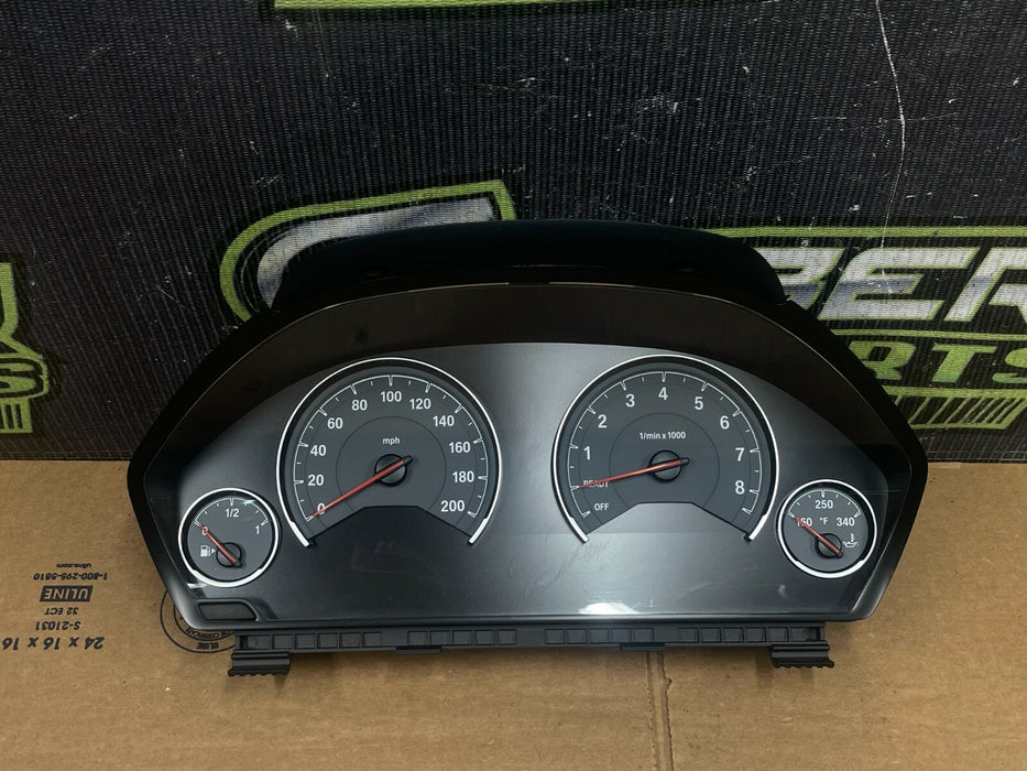 2015 BMW M4 F82 INSTRUMENT GAUGE CLUSTER -6SP MANUAL- OEM 2016 2017 2018