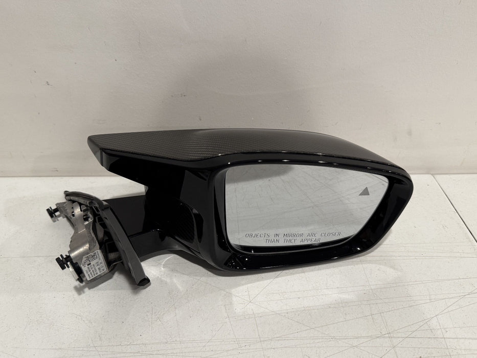 2024 BMW M3 M4 G80 G82 RIGHT CARBON FIBER MIRROR W BLIND SPOT OEM