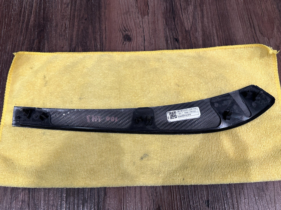2017-18 AUDI R8 INTERIOR CARBON FIBER TRIM SET PANELS OEM *READ DESCRIPTION*