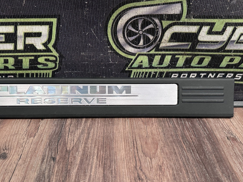 2017 NISSAN TITAN XD RESERVE FRONT RIGHT DOOR SILL KICK PLATE OEM *WEAR/READ 6*
