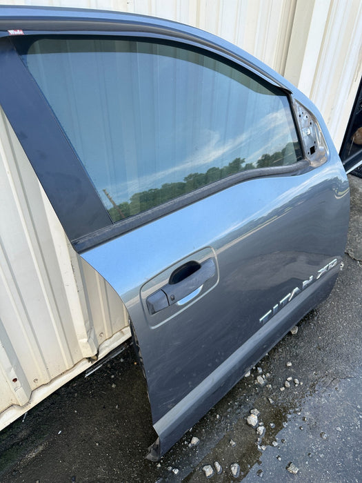 2016 Nissan Titan XD Crew Cab FRONT RIGHT DOOR SHELL GUN METALLIC (KAD) OEM