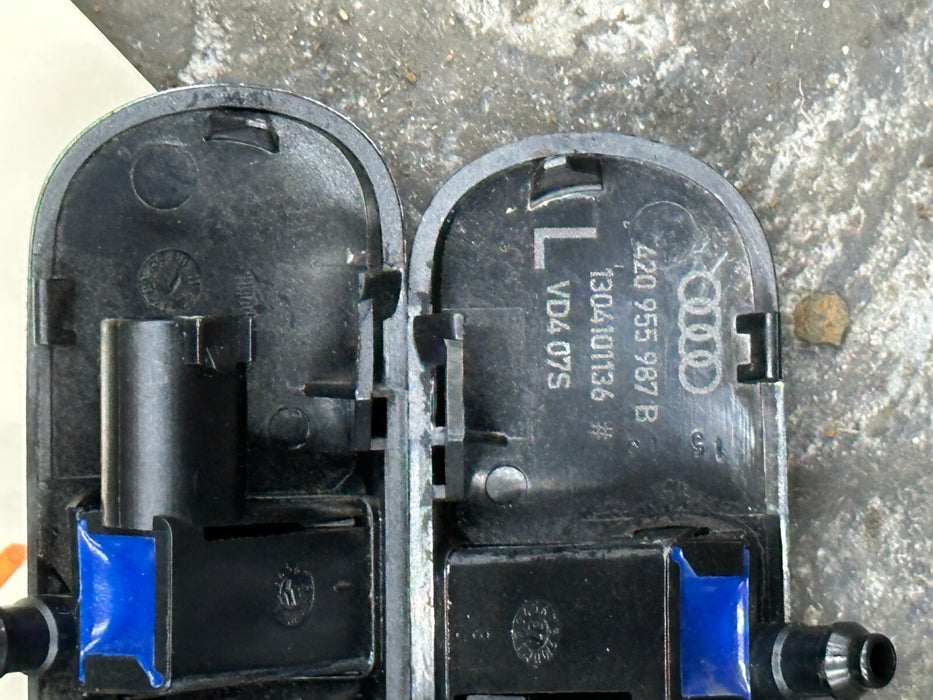 2012 AUDI R8 LEFT & RIGHT WINDSHIELD WASHER NOZZLE PAIR OEM