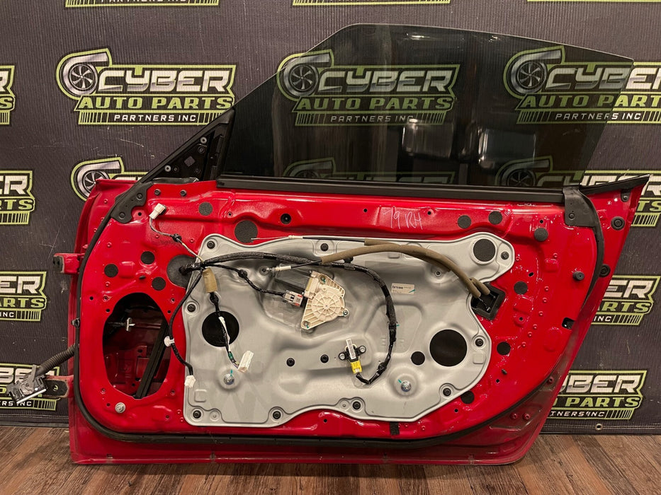 2017 NISSAN 370Z NISMO PASSENGER RIGHT DOOR OEM (SOLID RED) *LIGHT SCUFFS* READ!