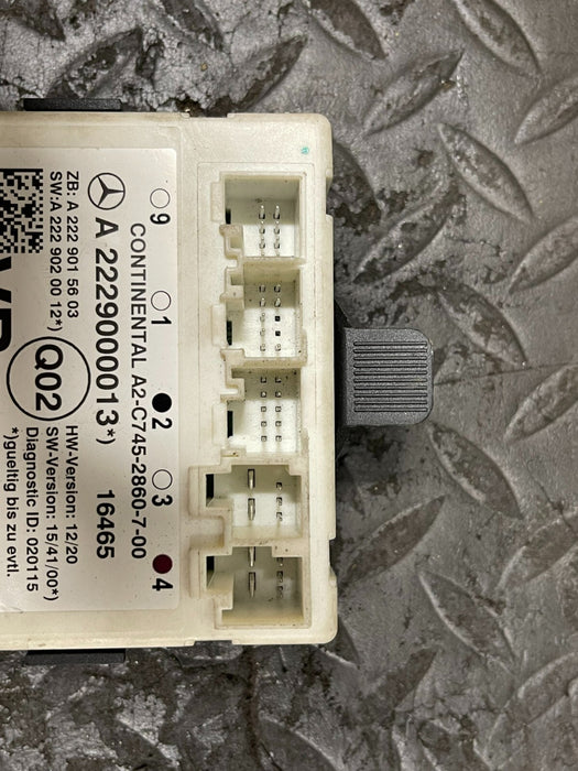 2014 MERCEDES BENZ S550 W222 DOOR CONTROL MODULE RIGHT FRONT A2229000013